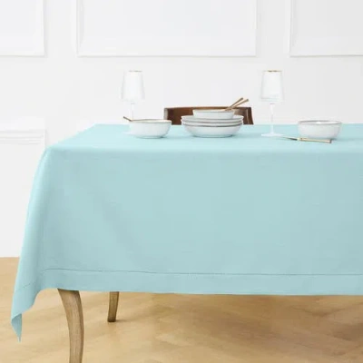 Solino Home Linen Table Throw In Blue