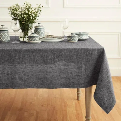 Solino Home Linen Table Throw In Gray