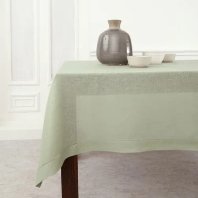 Solino Home Linen Table Throw In Green