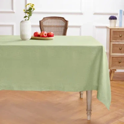 Solino Home Linen Table Throw In Green