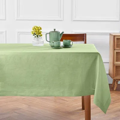 Solino Home Linen Table Throw In Green