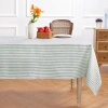 Solino Home Linen Table Throw In Green