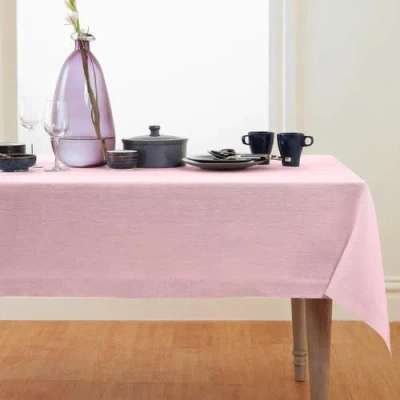 Solino Home Linen Table Throw In Pink