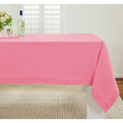 Solino Home Linen Table Throw In Pink