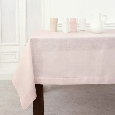 Solino Home Linen Table Throw In Pink