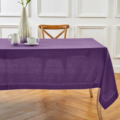 Solino Home Linen Table Throw In Purple