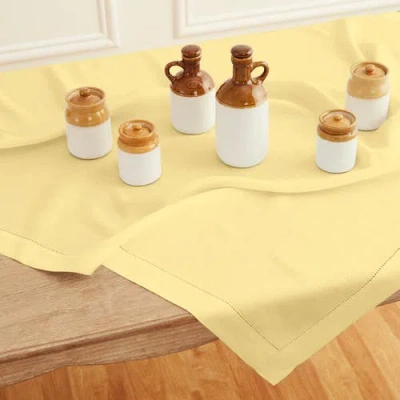 Solino Home Linen Table Throw In Yellow