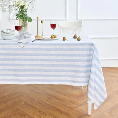 Solino Home Linen Tablecloth In Blue