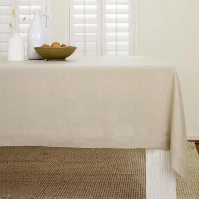 Solino Home Linen Tablecloth In Brown