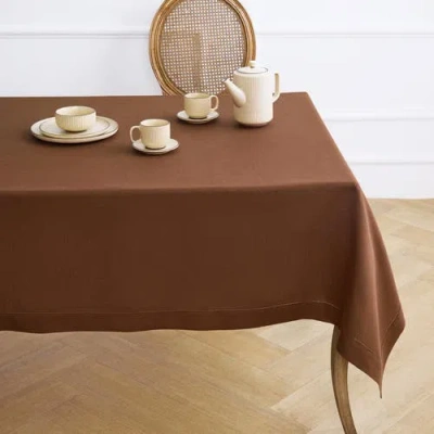 Solino Home Linen Tablecloth In Brown