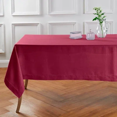 Solino Home Linen Tablecloth In Burgundy