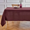 Solino Home Linen Tablecloth In Burgundy