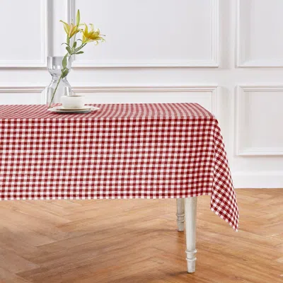 Solino Home Linen Tablecloth In Burgundy