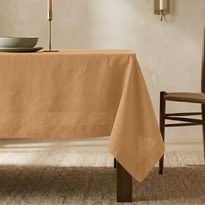Solino Home Linen Tablecloth For Dining Table, Holiday And Everyday Table Decor In Neutral