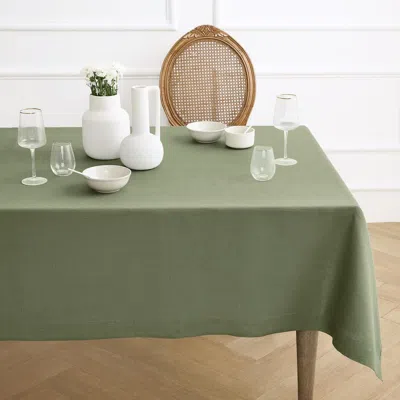Solino Home Linen Tablecloth In Green