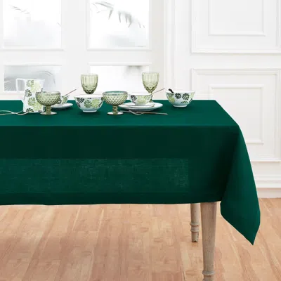 Solino Home Linen Tablecloth In Green
