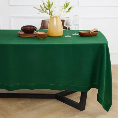 Solino Home Linen Tablecloth In Green