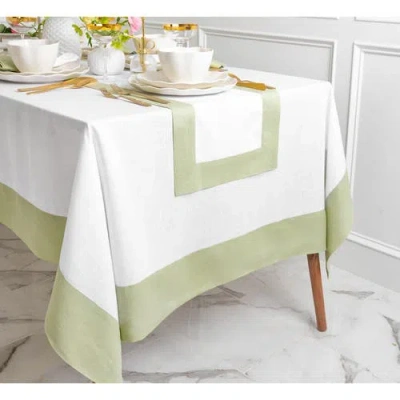 Solino Home Linen Tablecloth In Green