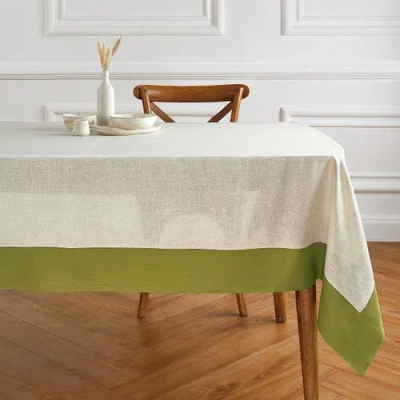 Solino Home Linen Tablecloth In Green