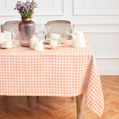 Solino Home Linen Tablecloth In Orange