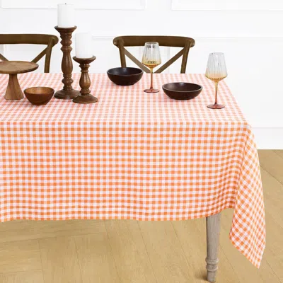 Solino Home Linen Tablecloth In Orange