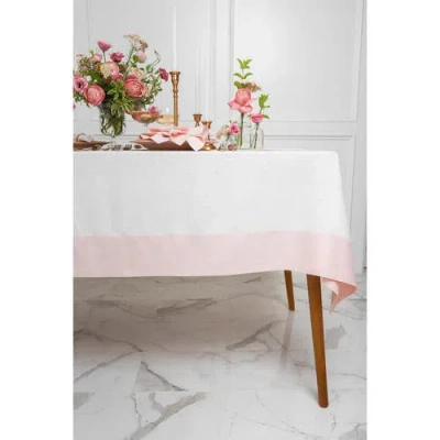 Solino Home Linen Tablecloth In Pink