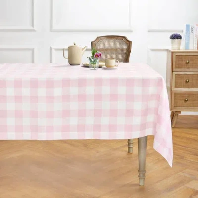 Solino Home Linen Tablecloth In Pink