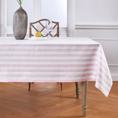Solino Home Linen Tablecloth In Pink