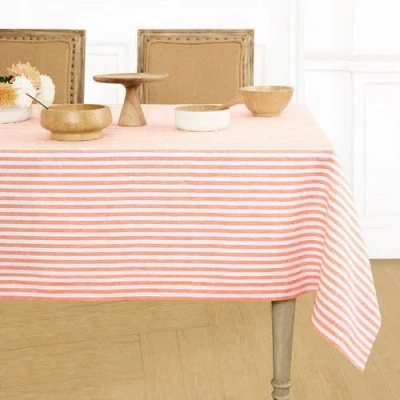 Solino Home Linen Tablecloth In Pink