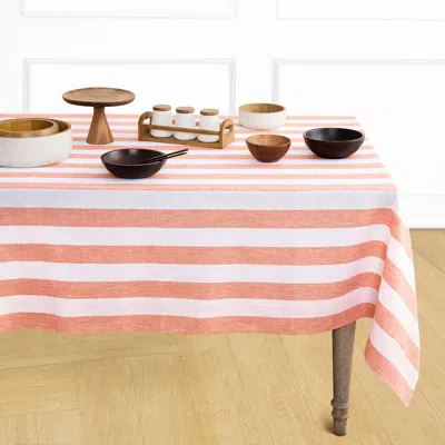 Solino Home Linen Tablecloth In Pink
