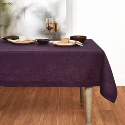 Solino Home Linen Tablecloth In Purple