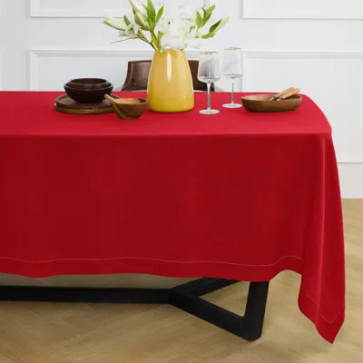 Solino Home Linen Tablecloth In Red
