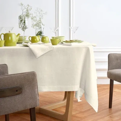Solino Home Linen Tablecloth In White
