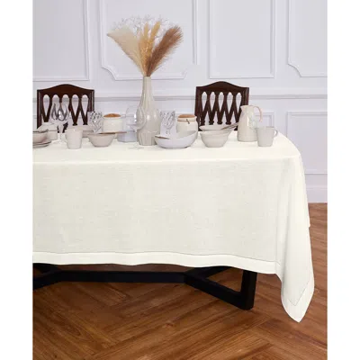 Solino Home Linen Tablecloth In White