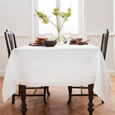 Solino Home Linen Tablecloth In White