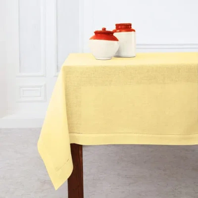 Solino Home Linen Tablecloth In Yellow