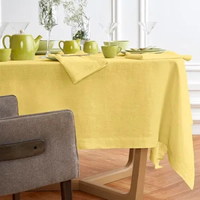 Solino Home Linen Tablecloth In Yellow