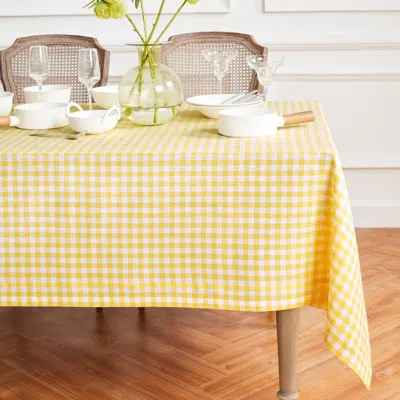 Solino Home Linen Tablecloth In Yellow