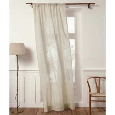 Solino Home Sheer Curtain With Rod Pocket In Light Natural