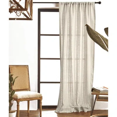 Solino Home Zoe - Cotton Linen Sheer Curtain In Leon Natural