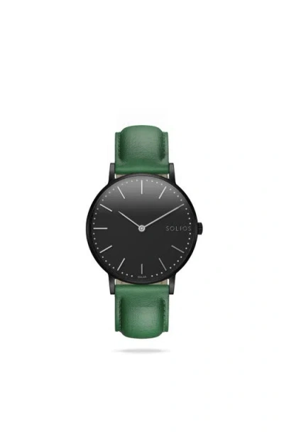 Solios Watches The Solar Classic | Black Dial