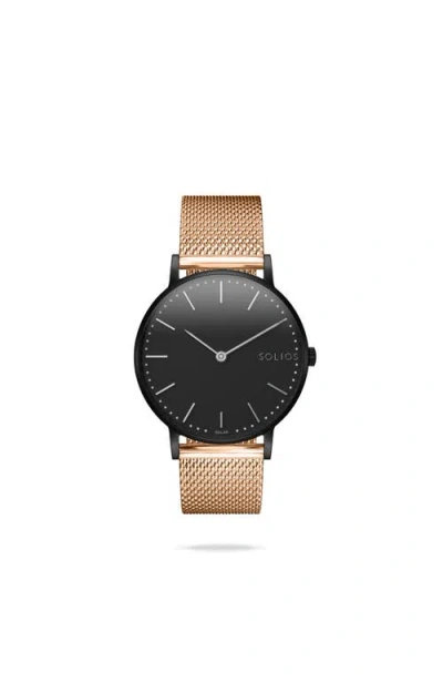 Solios Watches The Solar Classic | Black Dial