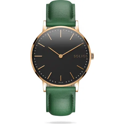 Solios Watches The Solar Classic | Black Dial