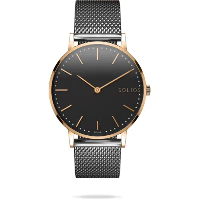 Solios Watches The Solar Classic | Black Dial