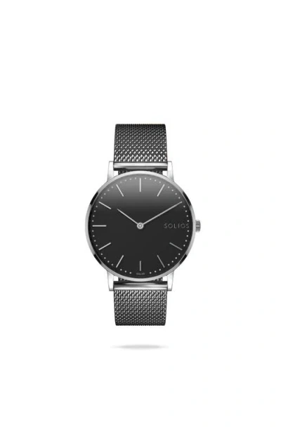 Solios Watches The Solar Classic | Black Dial