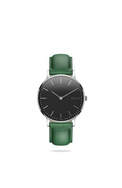 Solios Watches The Solar Classic | Black Dial