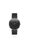 Solios Watches The Solar Classic | Black Dial In Black Mesh Metal