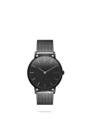 Solios Watches The Solar Classic | Black Dial In Grey Mesh Metal