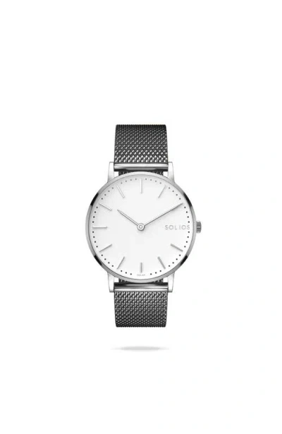 Solios Watches The Solar Classic | White Dial