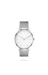 Solios Watches The Solar Classic | White Dial In Silver Mesh Metal